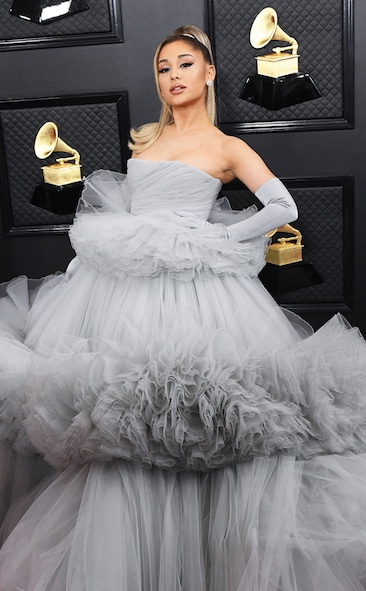 Grammys 2020 Red Carpet Fashion Ariana Grande, 2020 Grammys, Grammy Awards, Red Carpet Fashions